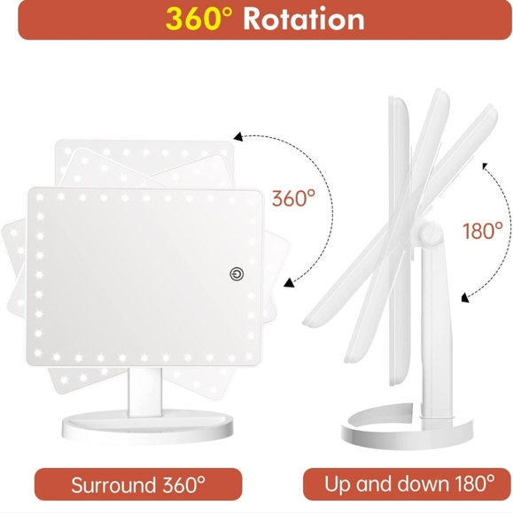 Lighted Adjustable Vanity Mirror - Picture 5 of 7
